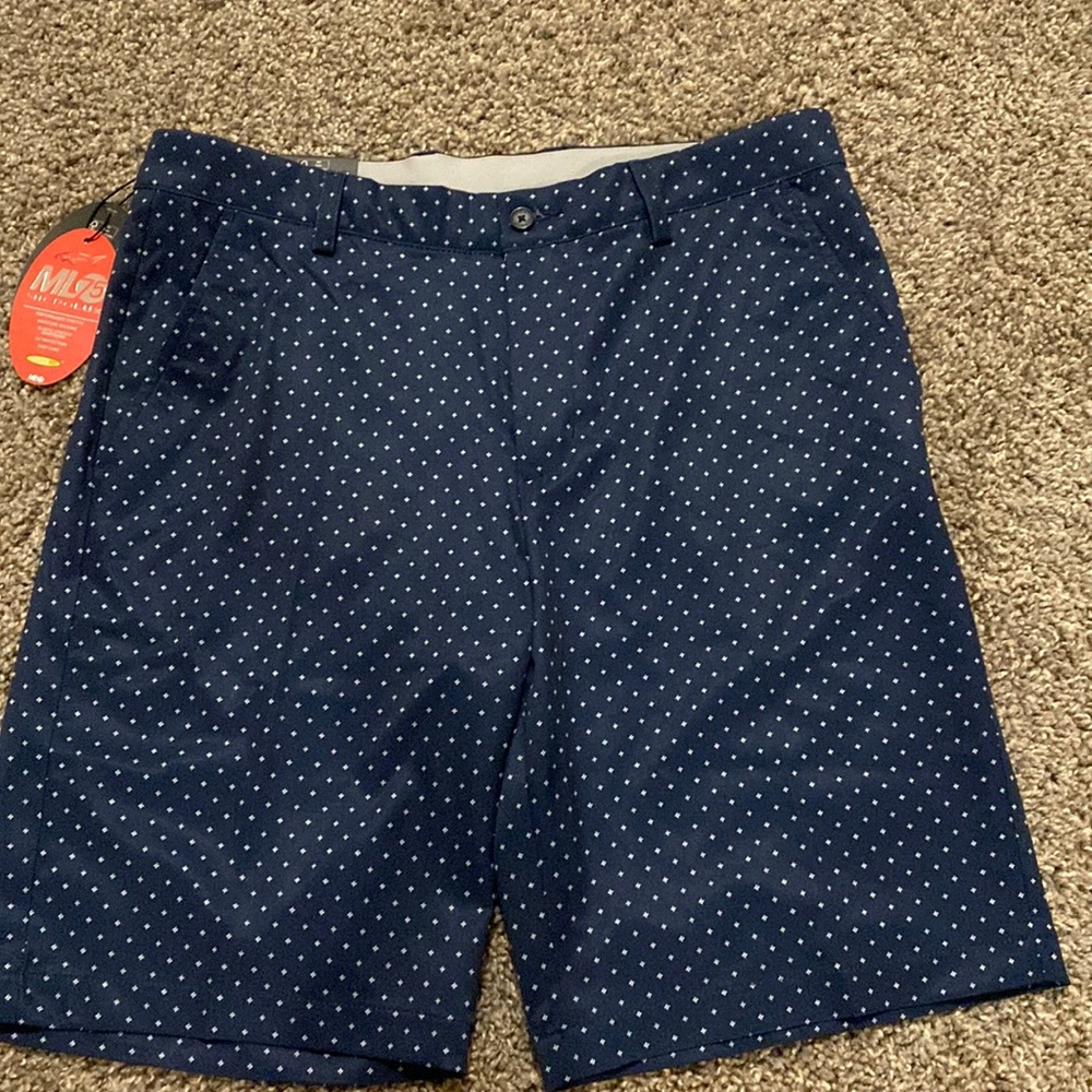 Greg Norman navy blue golf shorts